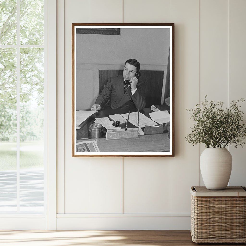 A.J. Oliveira Cashier First National Bank San Leandro 1942 - Available at KNOWOL