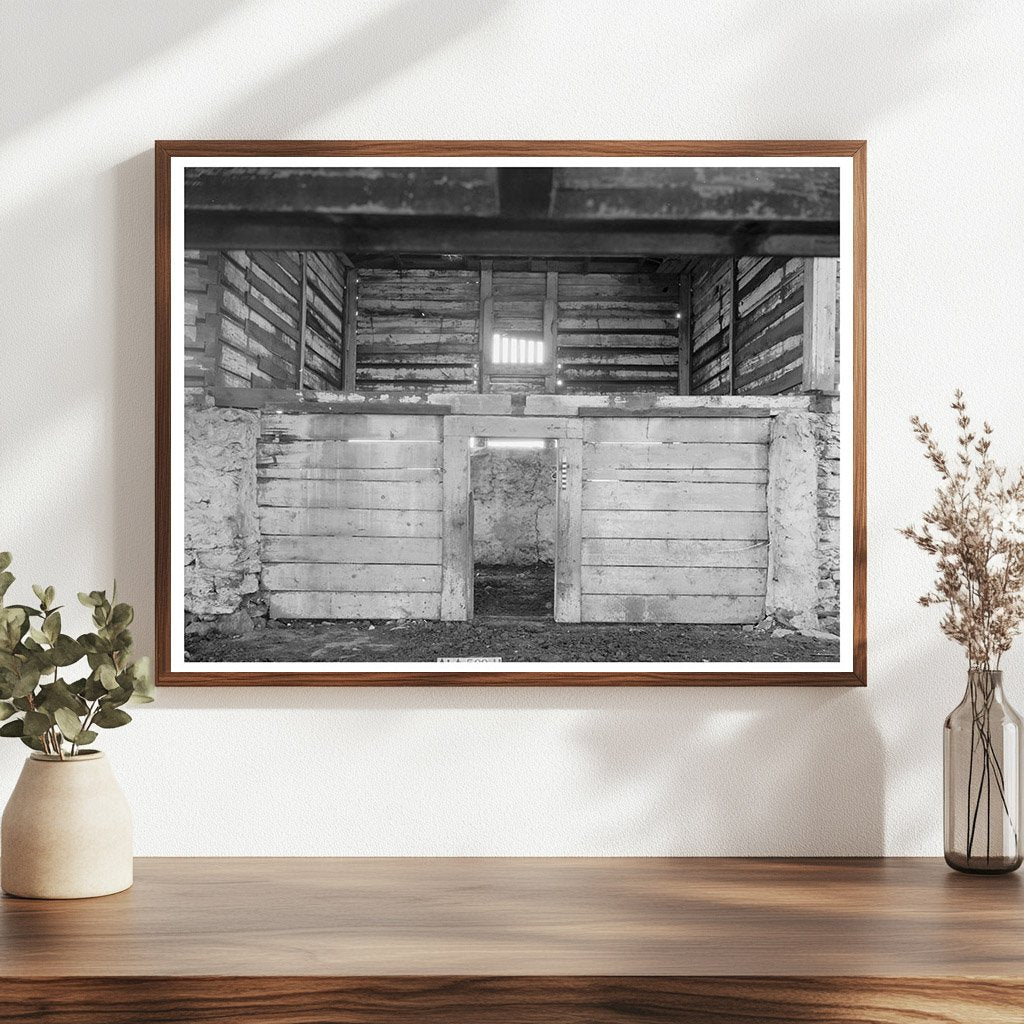 Chewacla Limeworks Convict Quarters Interior 1937