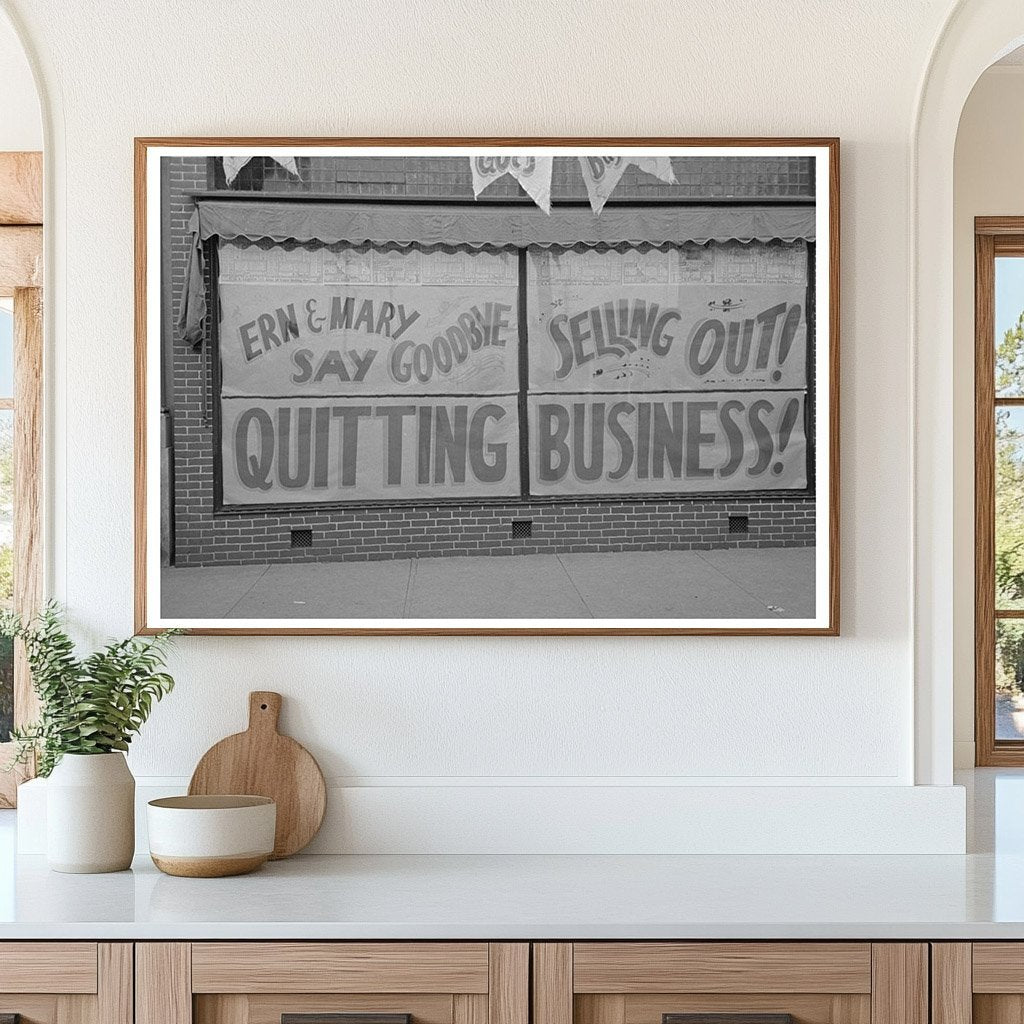 Aledo Illinois Storefront Sign May 1938 Vintage Photo - Available at KNOWOL