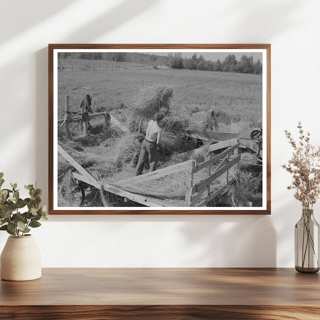 Alfalfa Pitching in Minnesota September 1937 - Available at KNOWOL