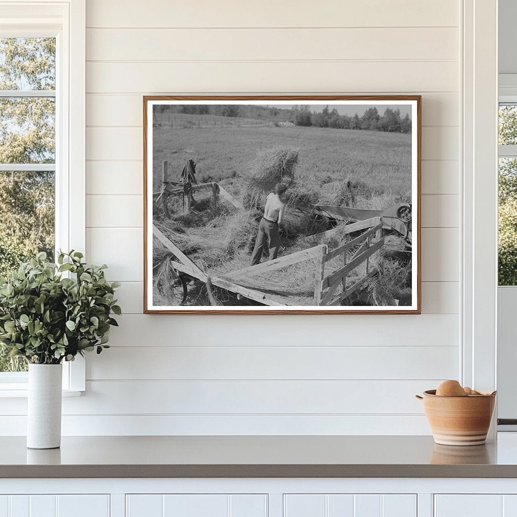 Alfalfa Pitching in Minnesota September 1937 - Available at KNOWOL
