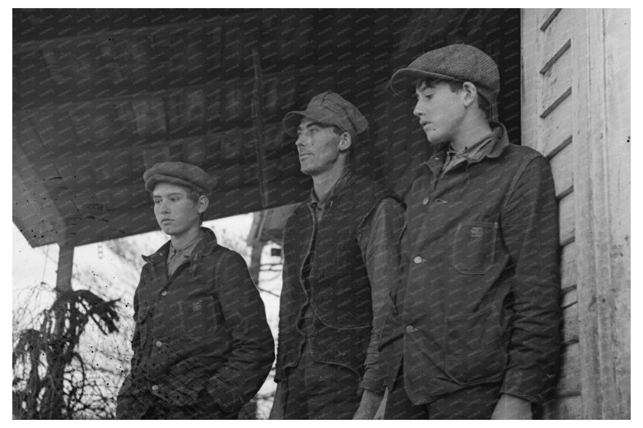 Alfred Atkinson and Sons in 1936 Iowa Family Life - Available at KNOWOL