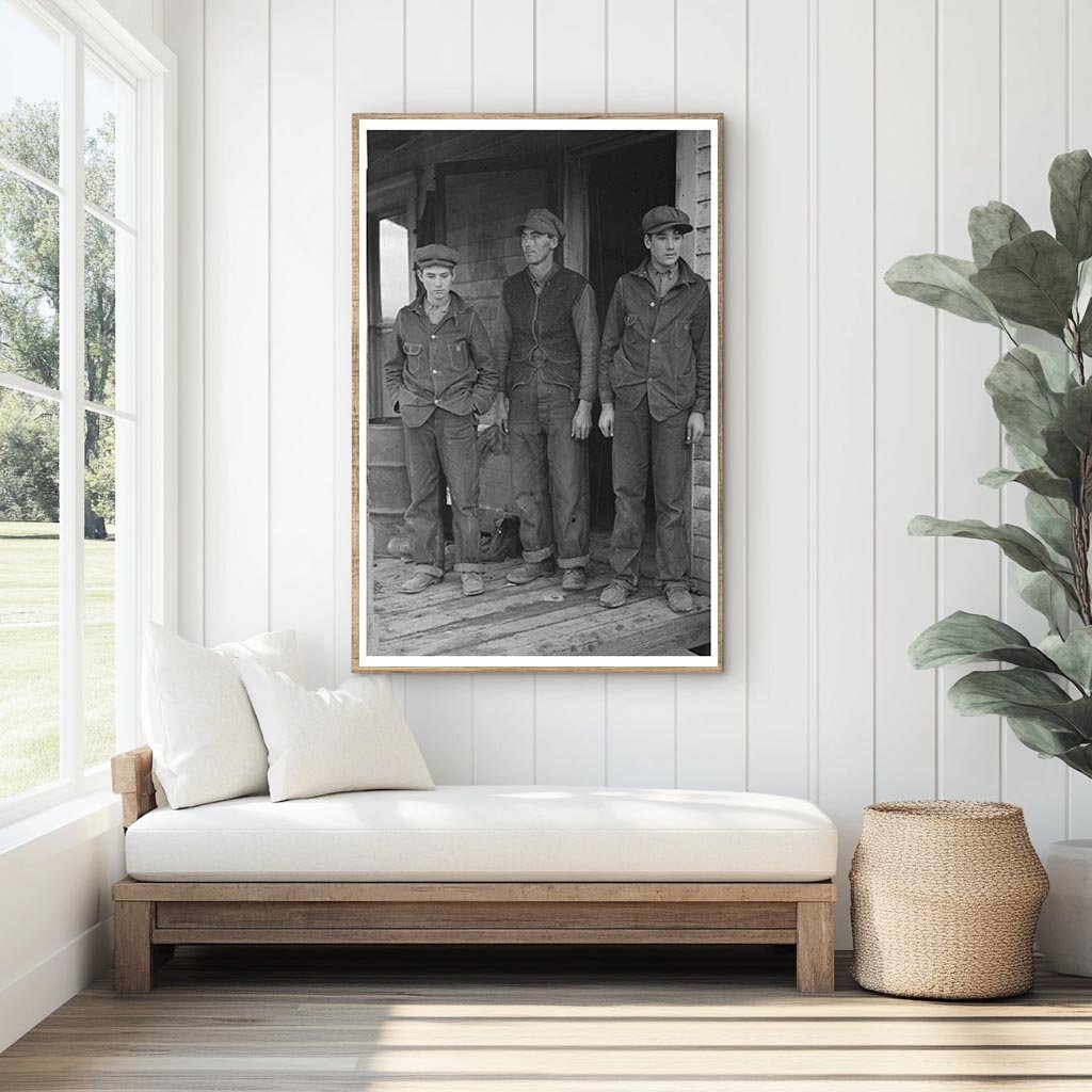 Alfred Atkinson with Sons Vintage Photo December 1936 - Available at KNOWOL