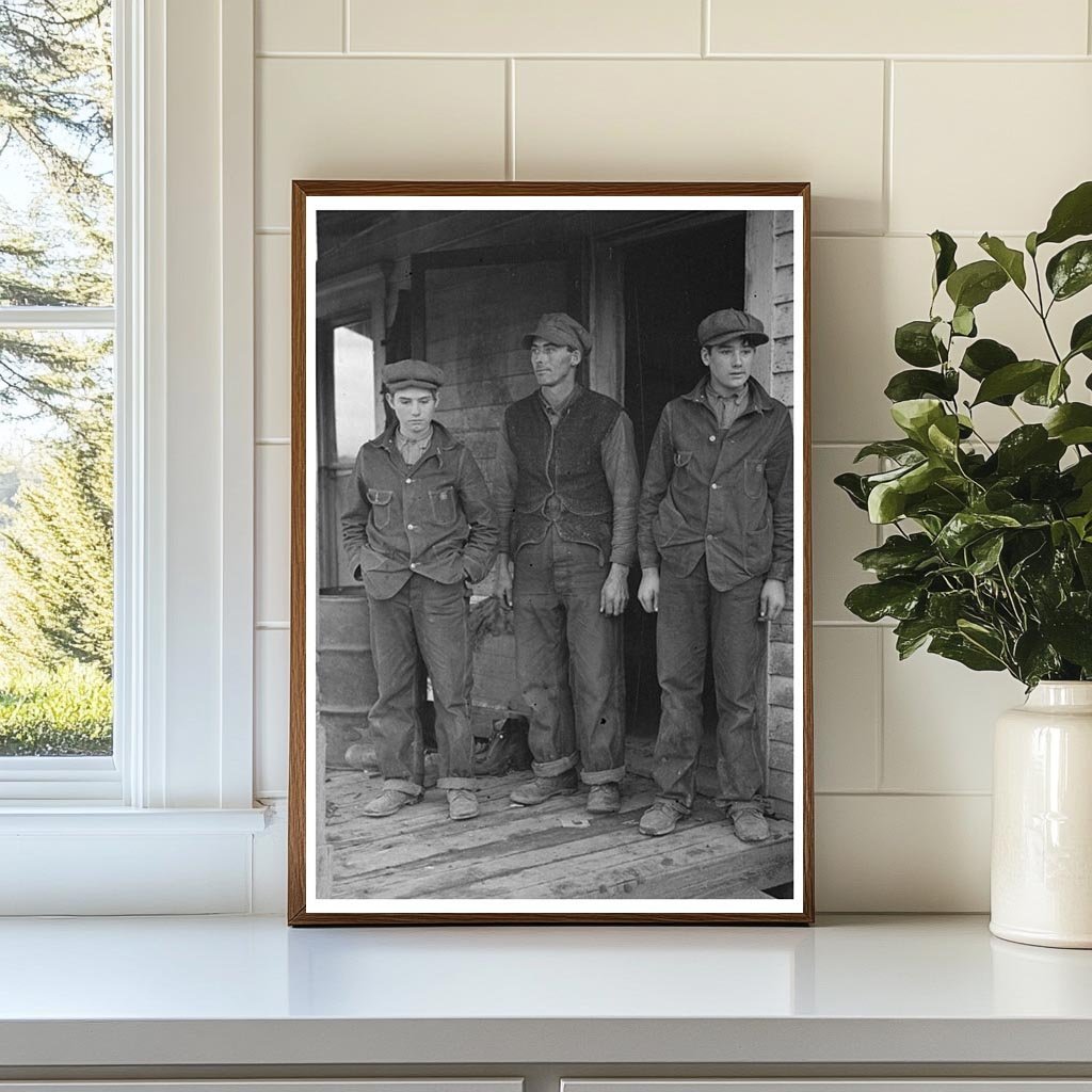 Alfred Atkinson with Sons Vintage Photo December 1936 - Available at KNOWOL