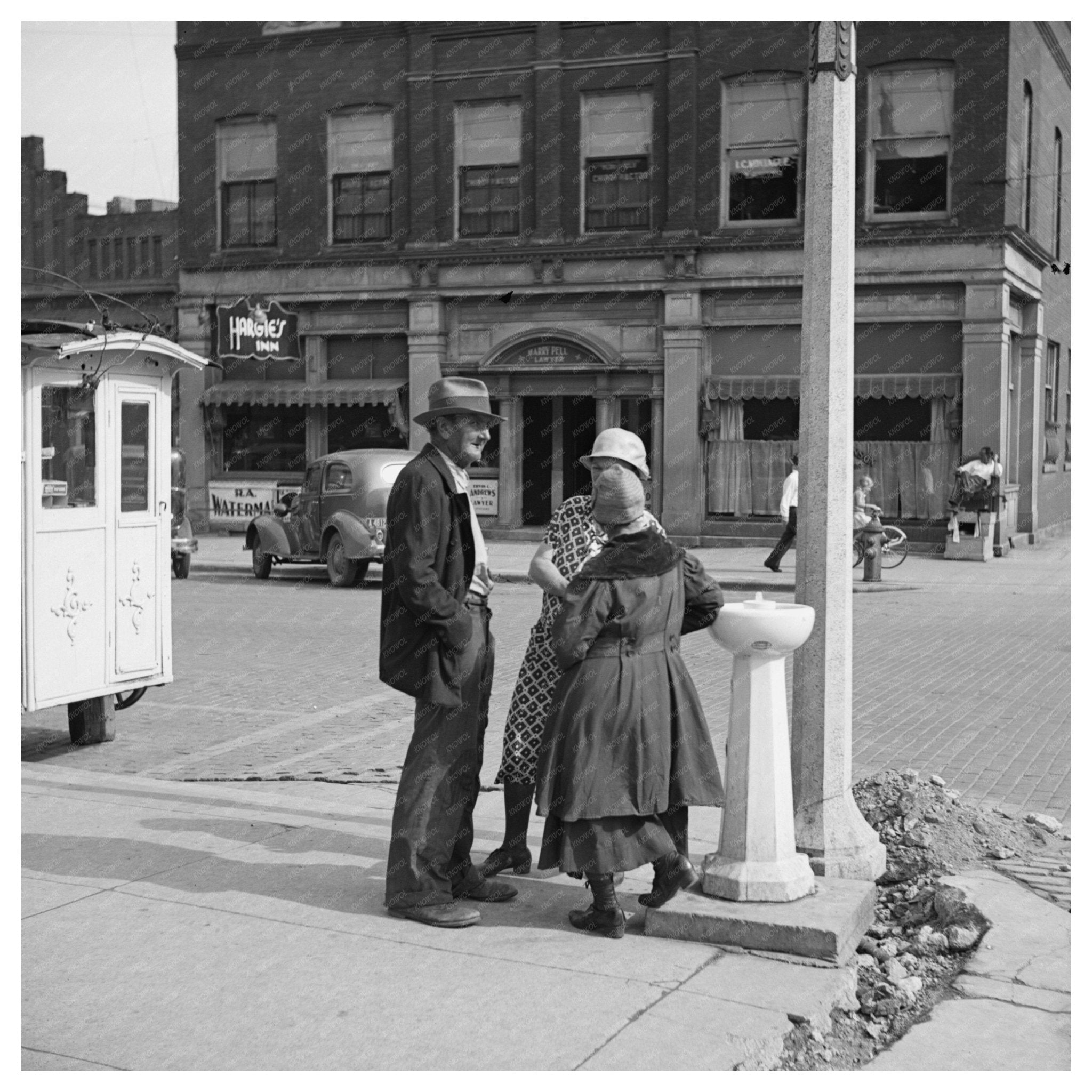Allegan Michigan Street Corner Vintage Photo May 1937 - Available at KNOWOL