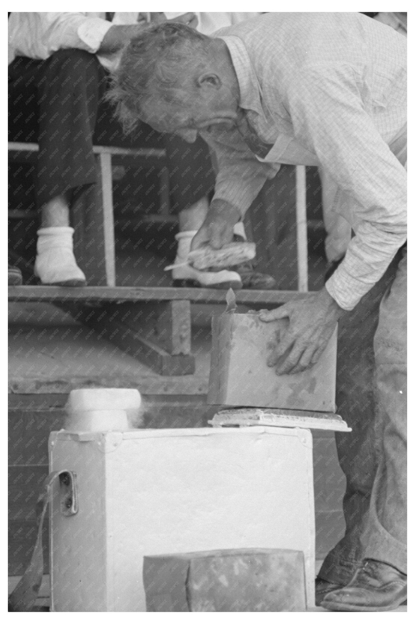 American Legion Officials at Donaldsonville Fair 1938 - Available at KNOWOL