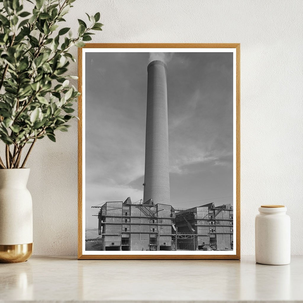 Anaconda Smelter Montana 1942 with Largest Smokestack - Available at KNOWOL