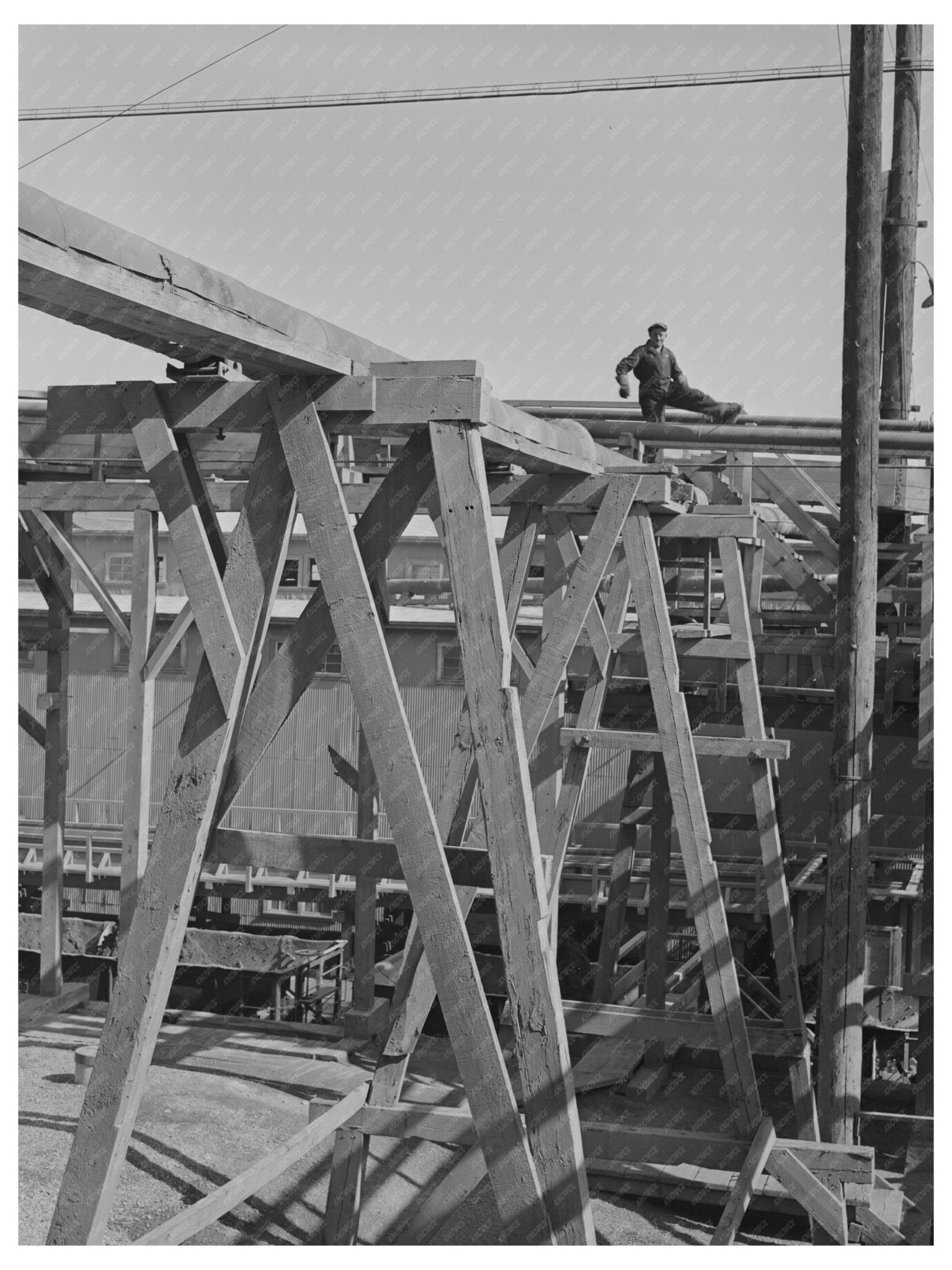 Anaconda Smelter Pipes Anaconda Montana 1942 - Available at KNOWOL