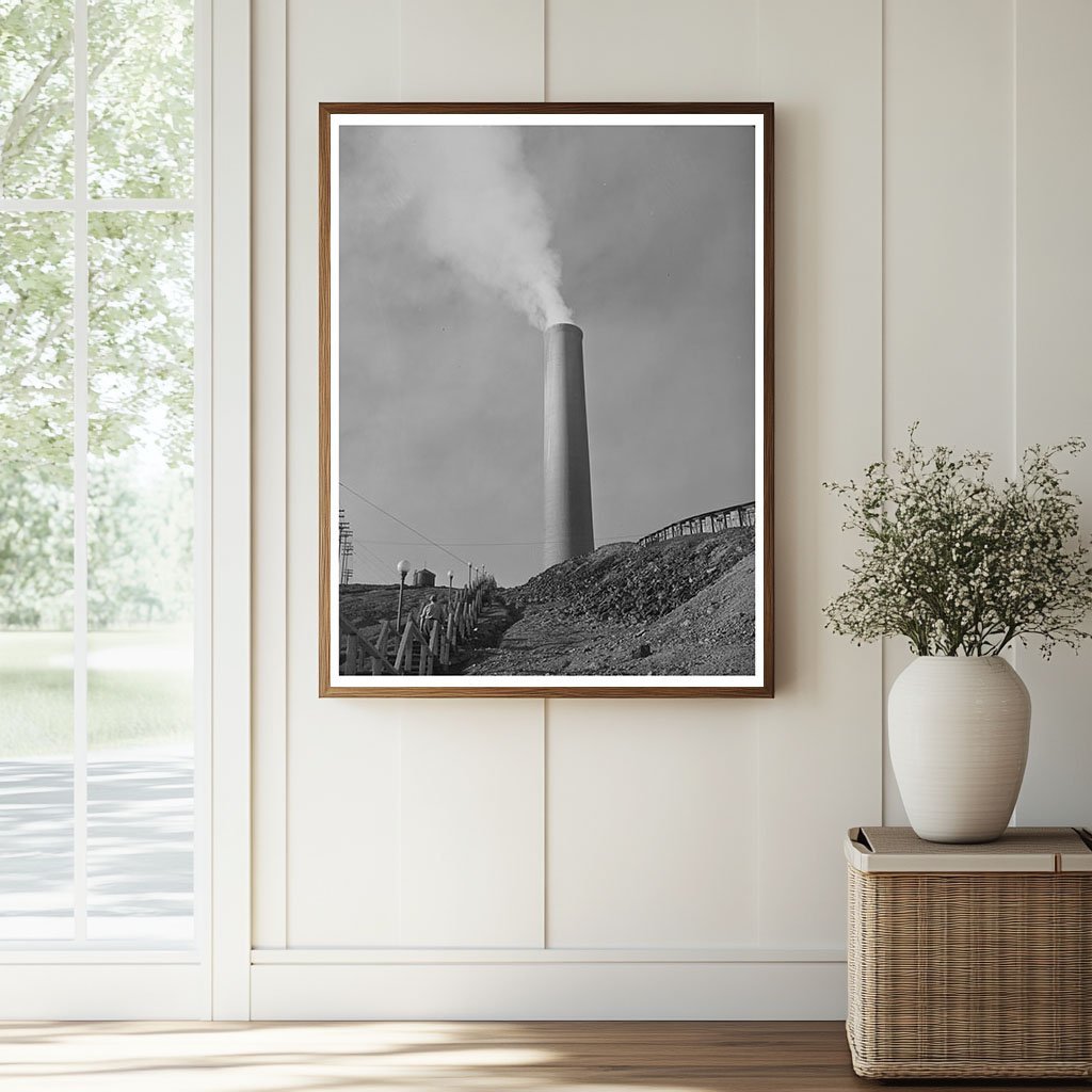 Anaconda Smelter Tallest Smokestack Montana 1942 - Available at KNOWOL