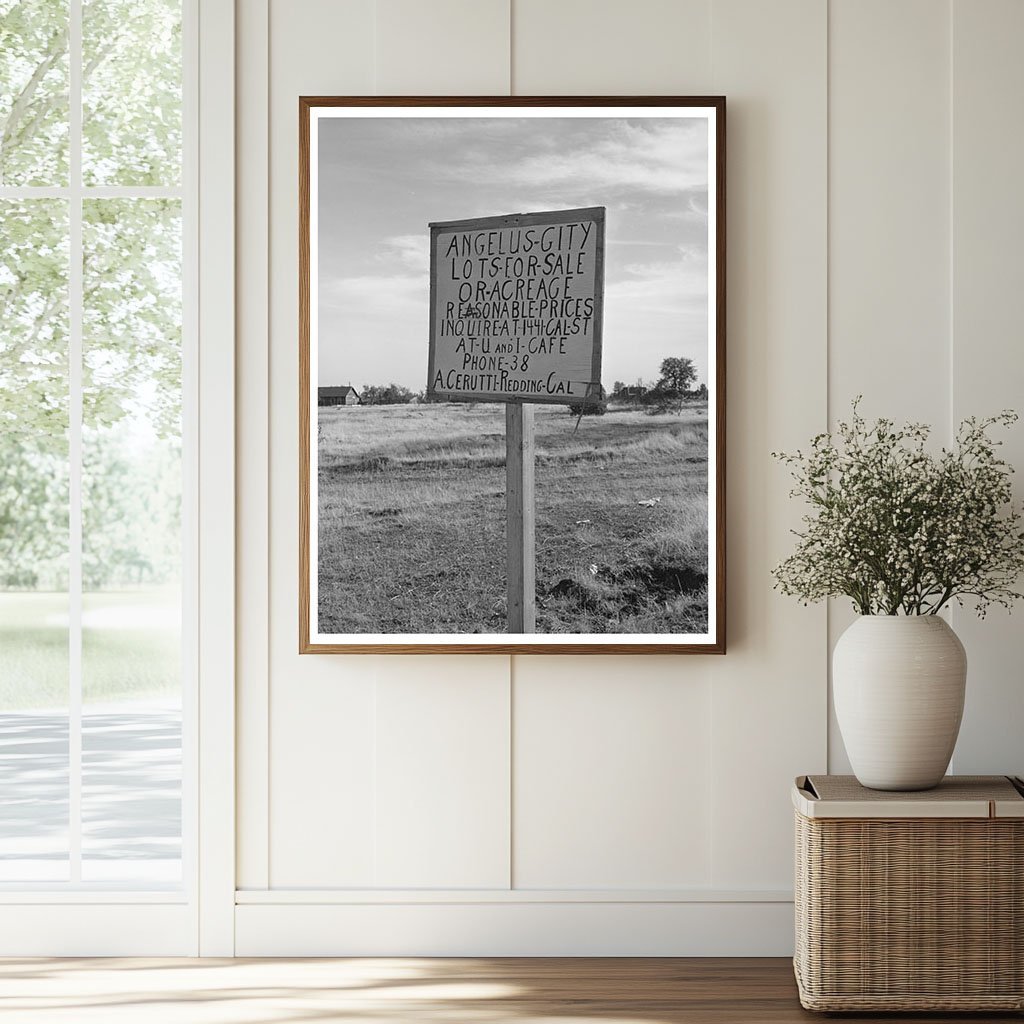 Angelus City California Sign Vintage Photo November 1940 - Available at KNOWOL