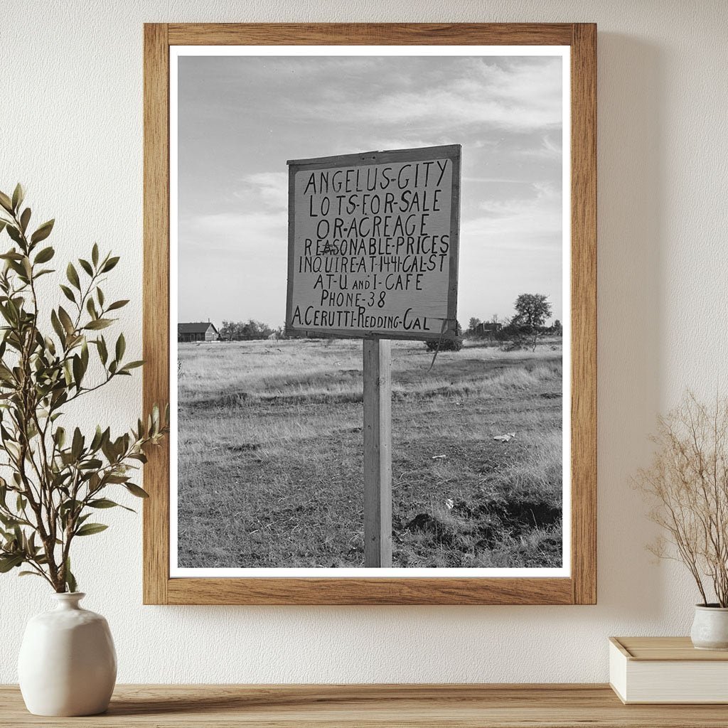 Angelus City California Sign Vintage Photo November 1940 - Available at KNOWOL