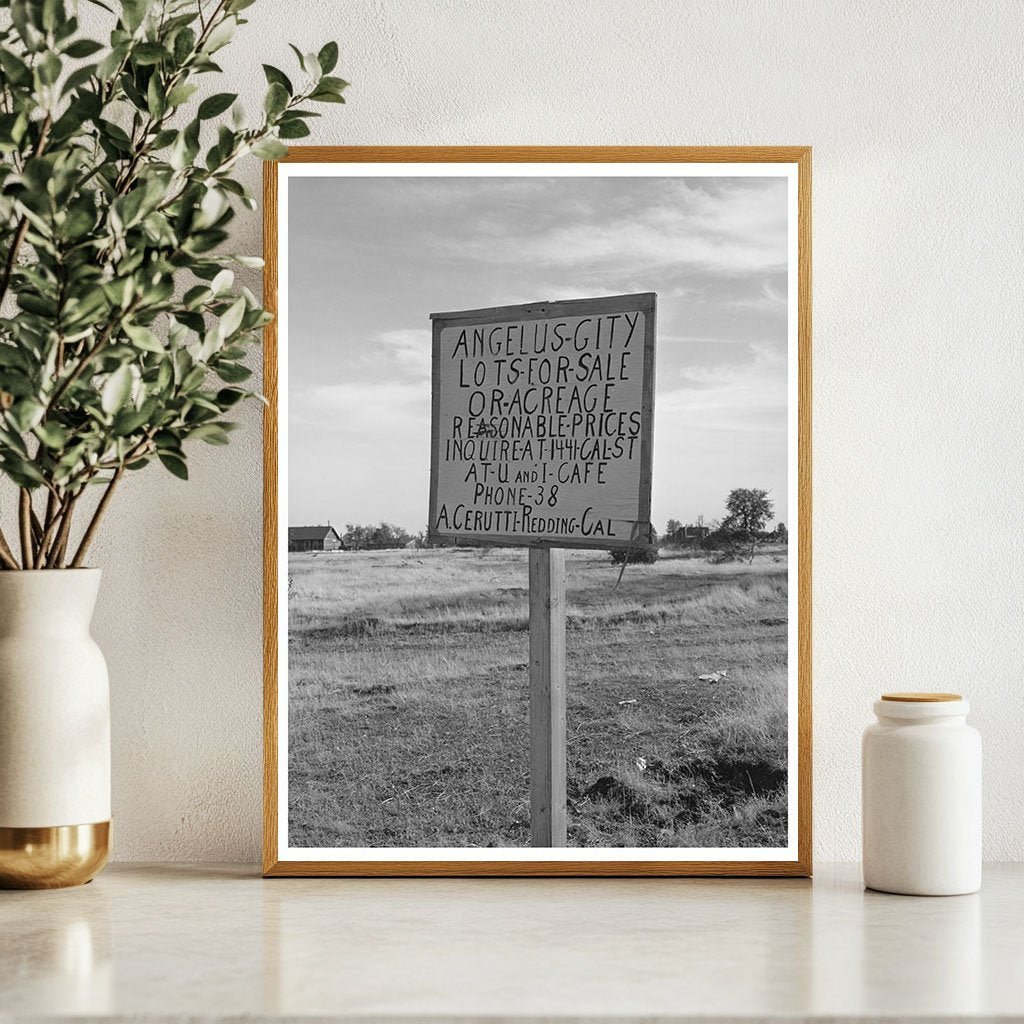 Angelus City California Sign Vintage Photo November 1940 - Available at KNOWOL