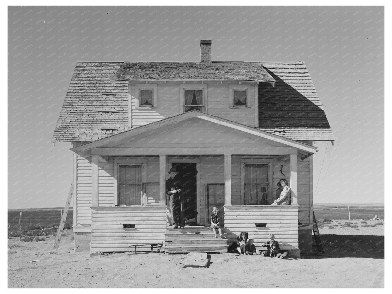 A.O. Ryland Home in North Dakota October 1937 - Available at KNOWOL