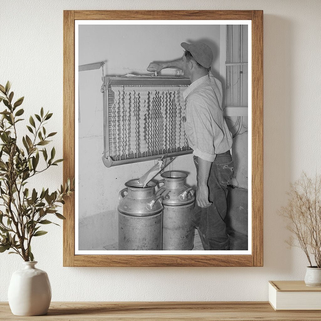 Arizona Dairy Farm Milk Cooling May 1940 Image - Available at KNOWOL