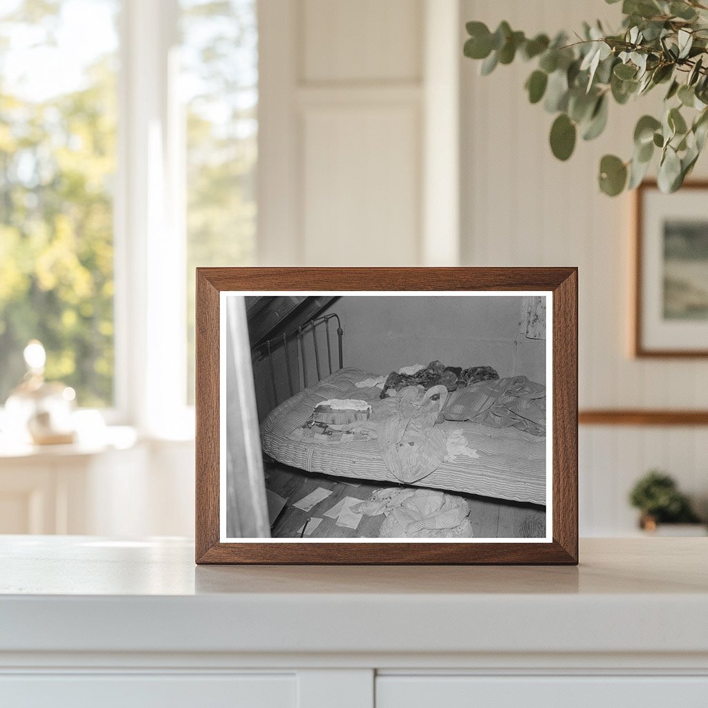 Attic Bedroom in North Dakota Farmhouse 1937 - Available at KNOWOL