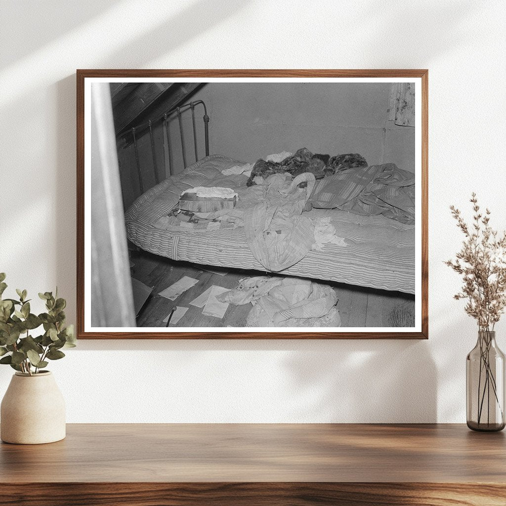 Attic Bedroom in North Dakota Farmhouse 1937 - Available at KNOWOL