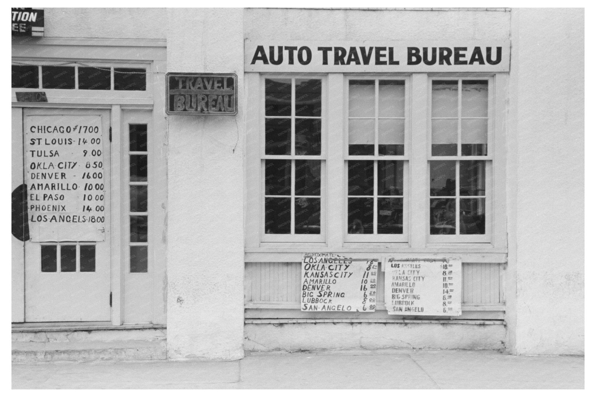 Auto Travel Bureau Harlingen Texas February 1939 Image - Available at KNOWOL