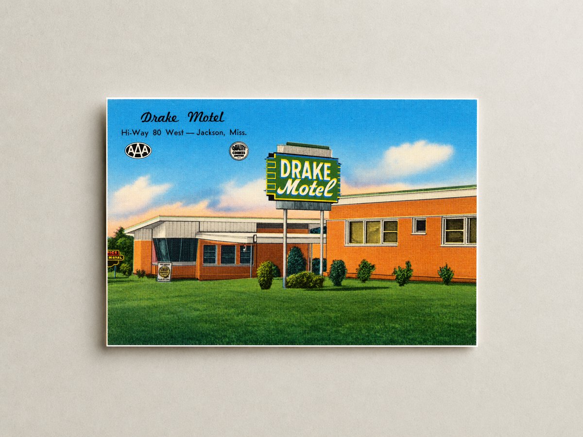 Jackson, MS: Drake Motel, Hi-Way 80 West -- Jackson