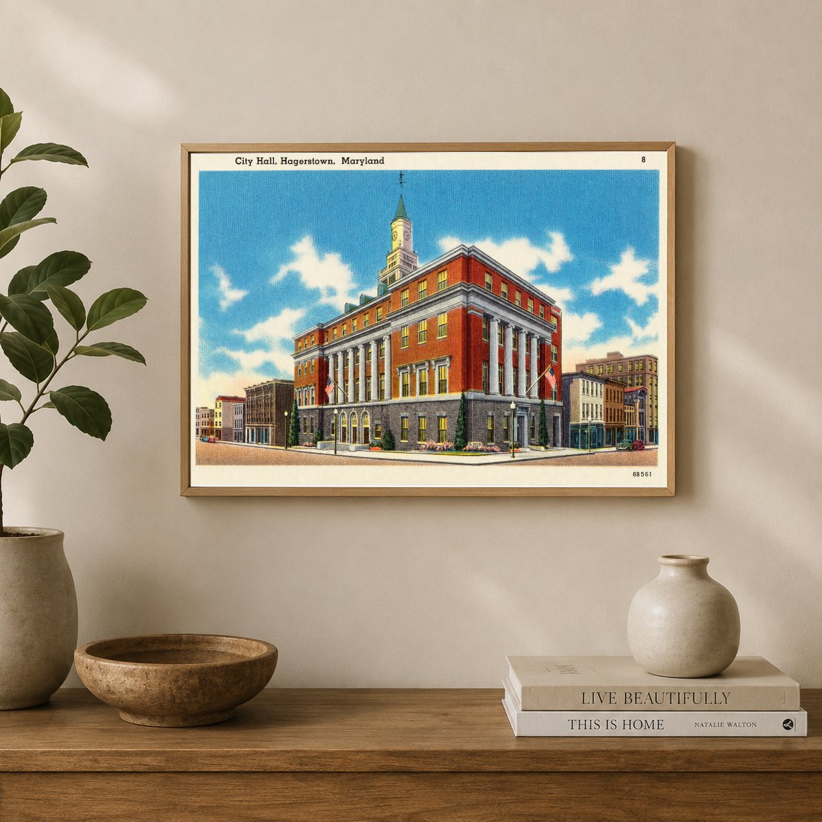 City Hall, Hagerstown, Maryland — Vintage Maryland Postcard