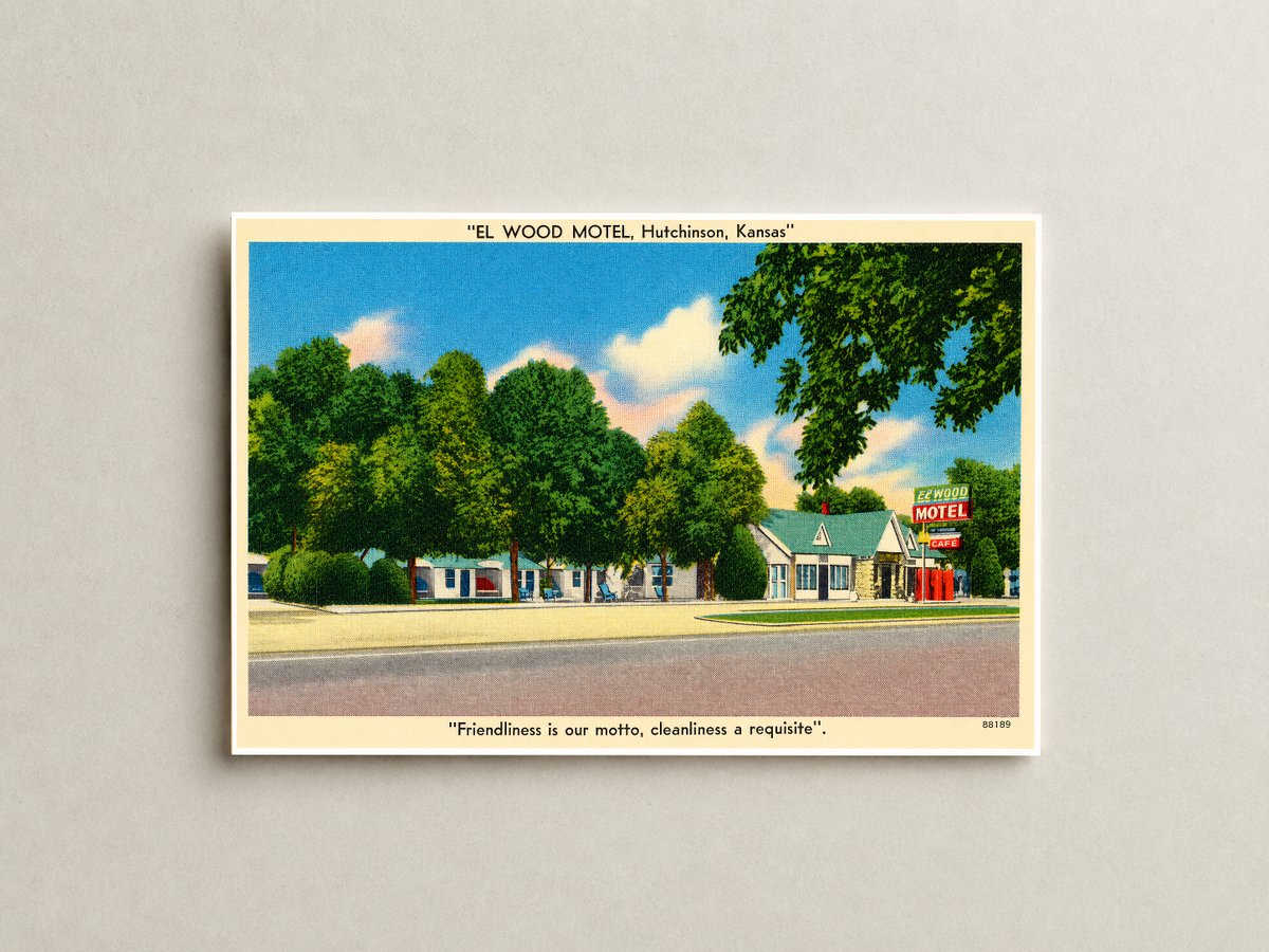 Hutchinson, KS: "El Wood Motel, Hutchinson, Kansas"