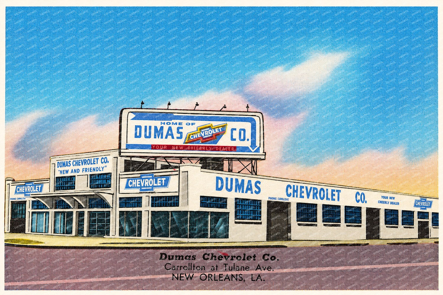 New Orleans, LA: Dumas Chevrolet Co., Carrollton at Tulane Ave.