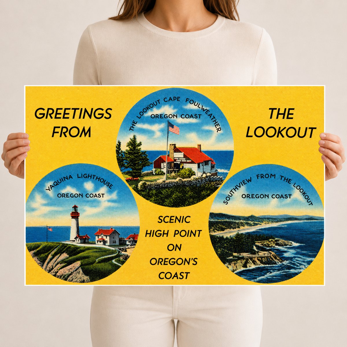 OR: Greetings from the lookout, scenic high point on Oregon's coast