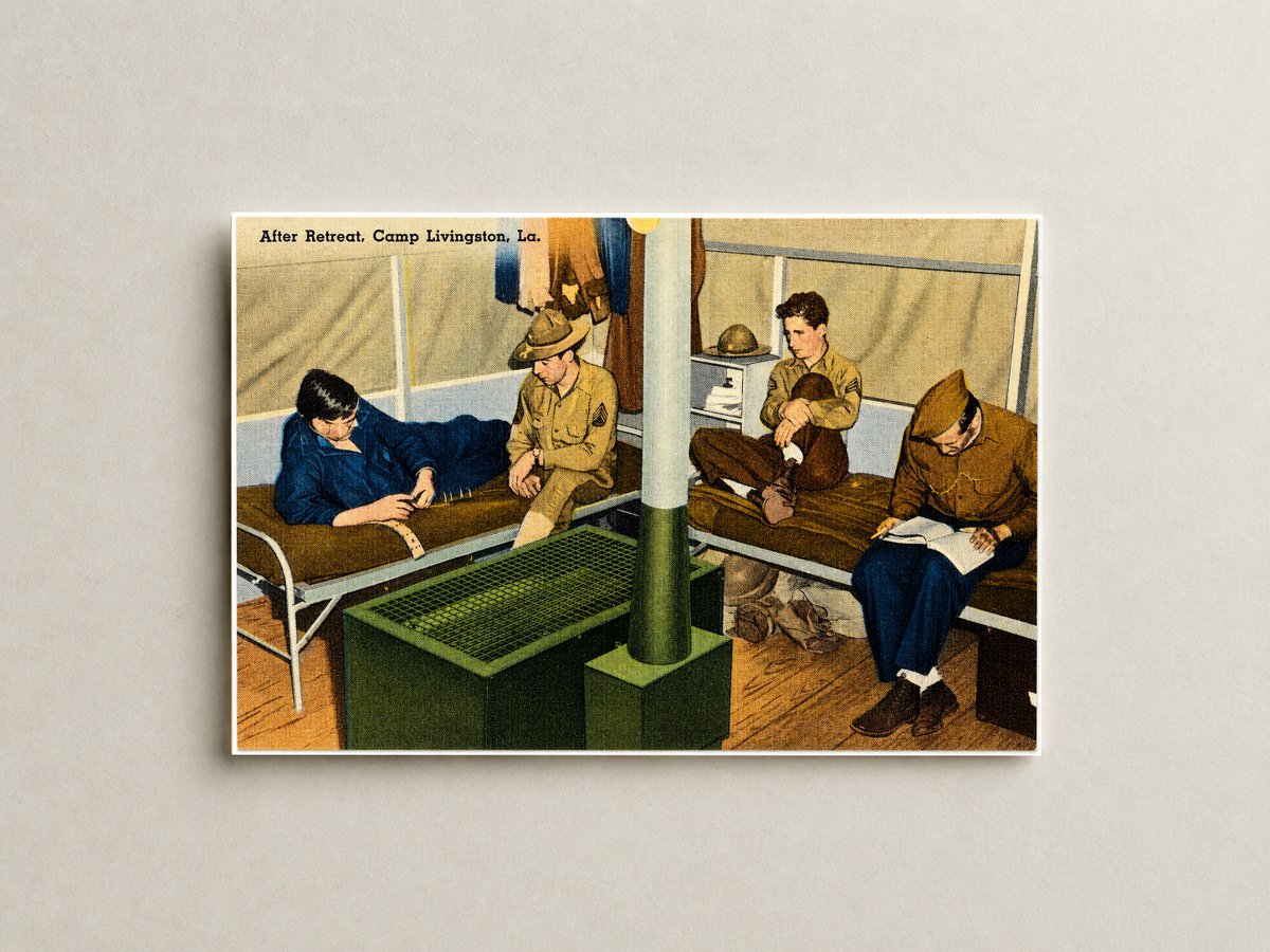 Pineville, LA: After retreat, Camp Livingston