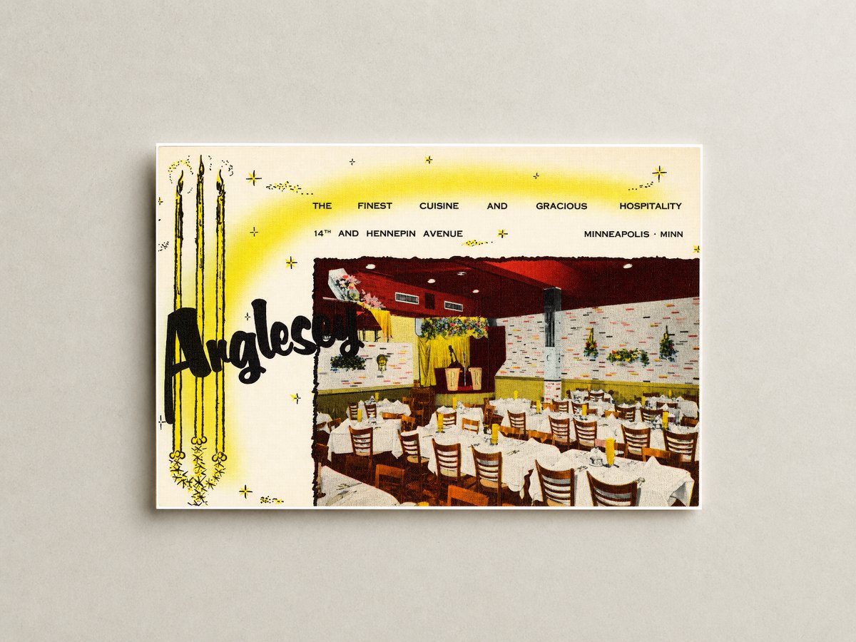 Minneapolis, MN: Anglesey. The finest cuisine and gracious hospitality. 14th and Hennepin Avenue