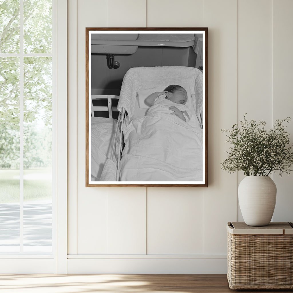 Baby in nursery at Cairns General Hospital February 1942 - Available at KNOWOL