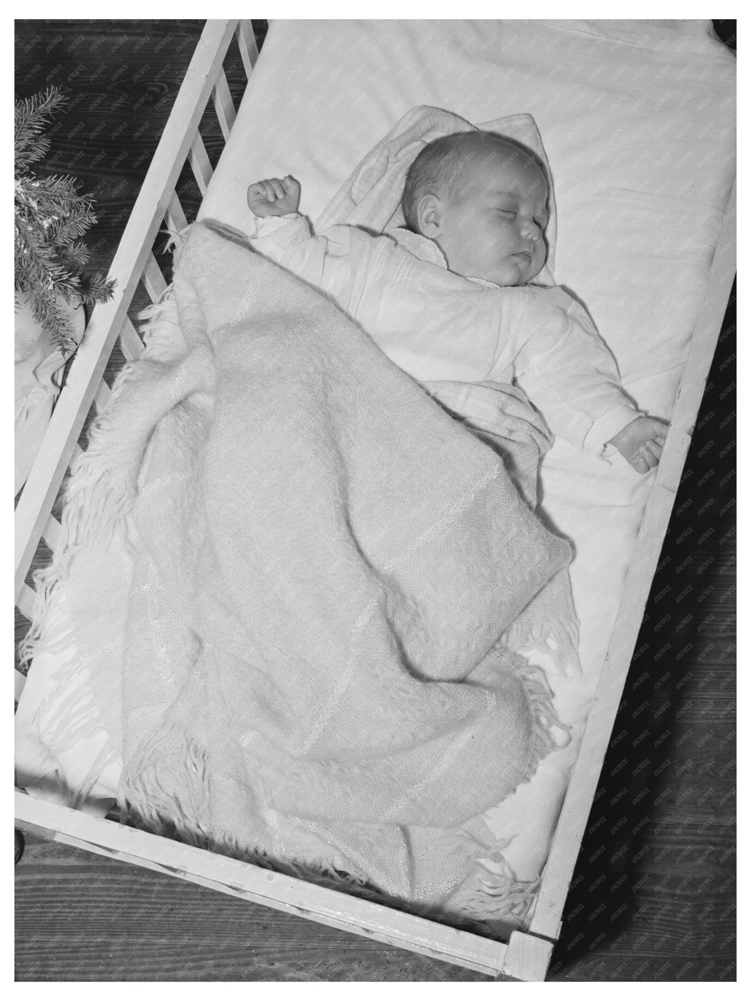 Baby of Laborer in Corpus Christi December 1940 - Available at KNOWOL