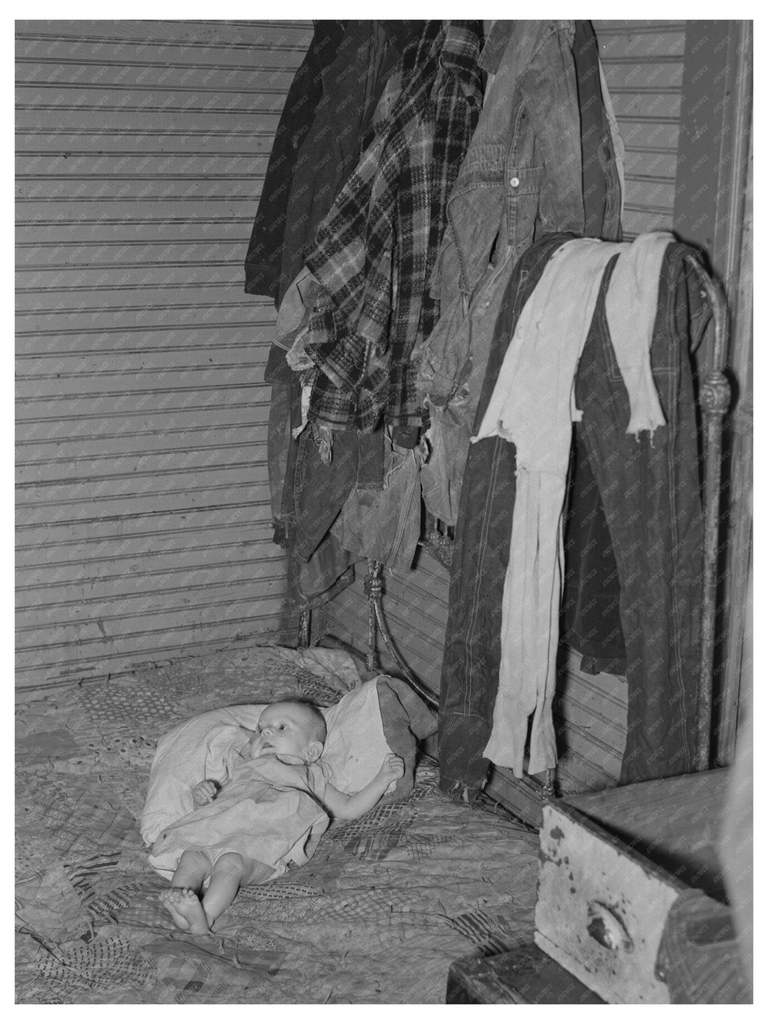 Baby of WPA Worker in North Dakota August 1937 - Available at KNOWOL