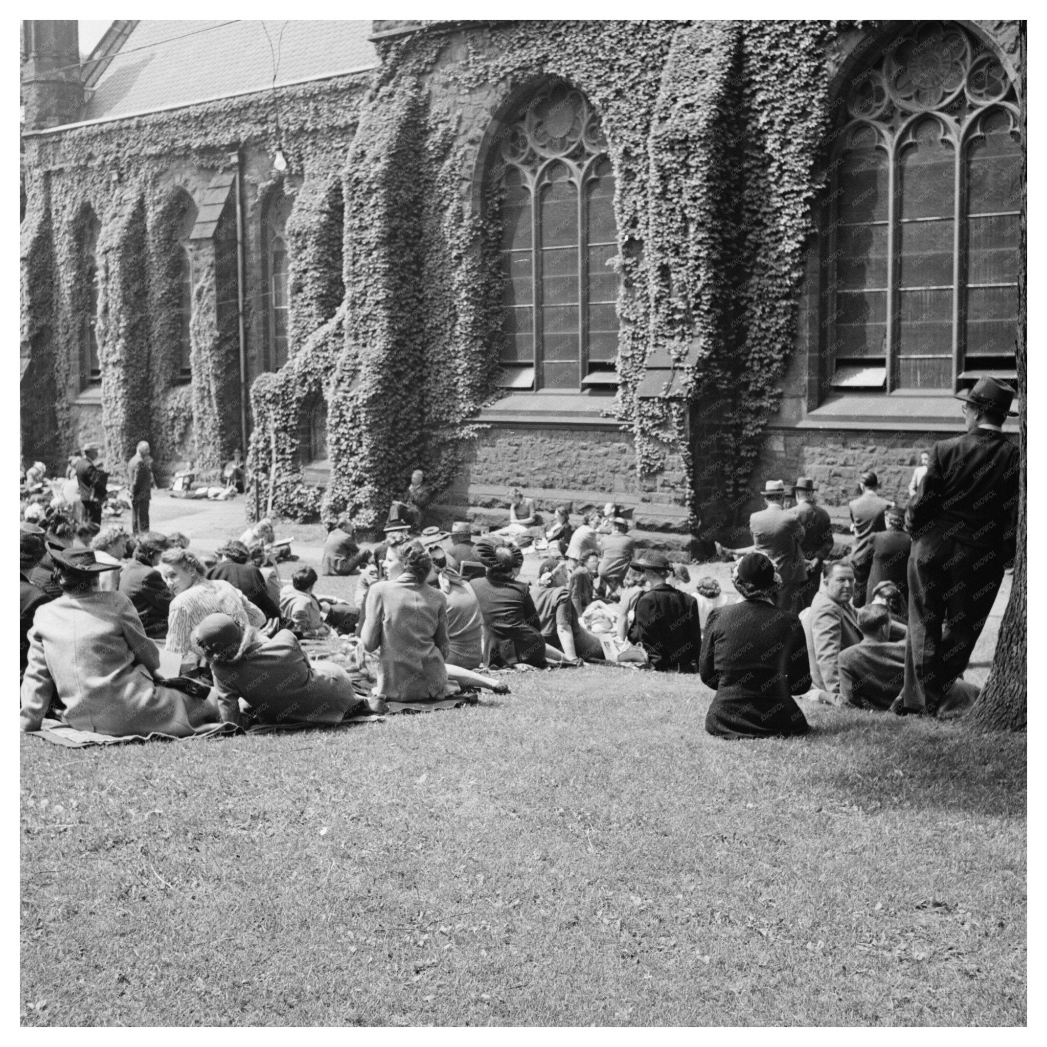 Bach Festival Attendees at Packer Memorial Chapel 1944 - Available at KNOWOL