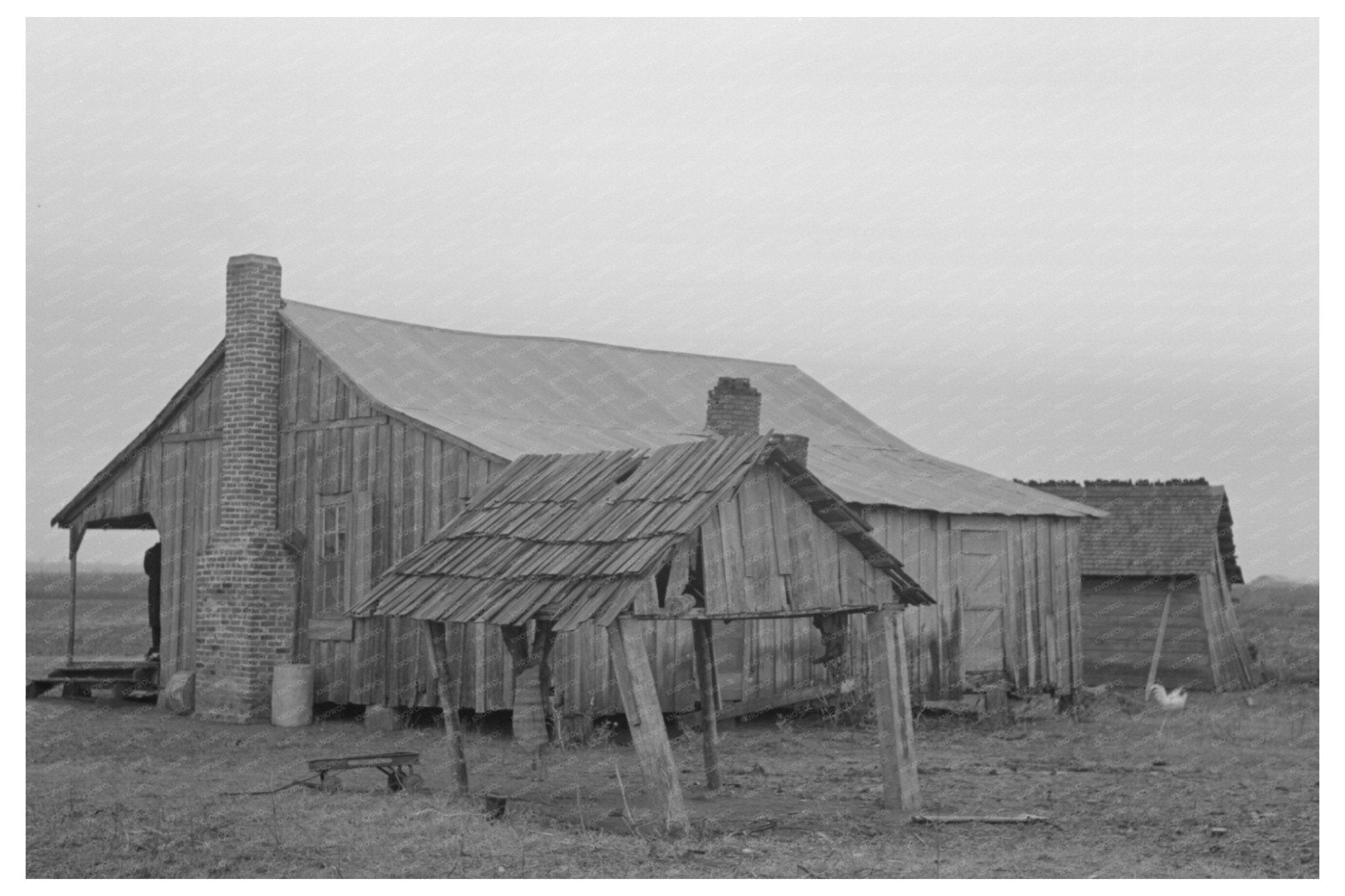 Back Door of Sharecropper House Pace Mississippi 1939 - Available at KNOWOL