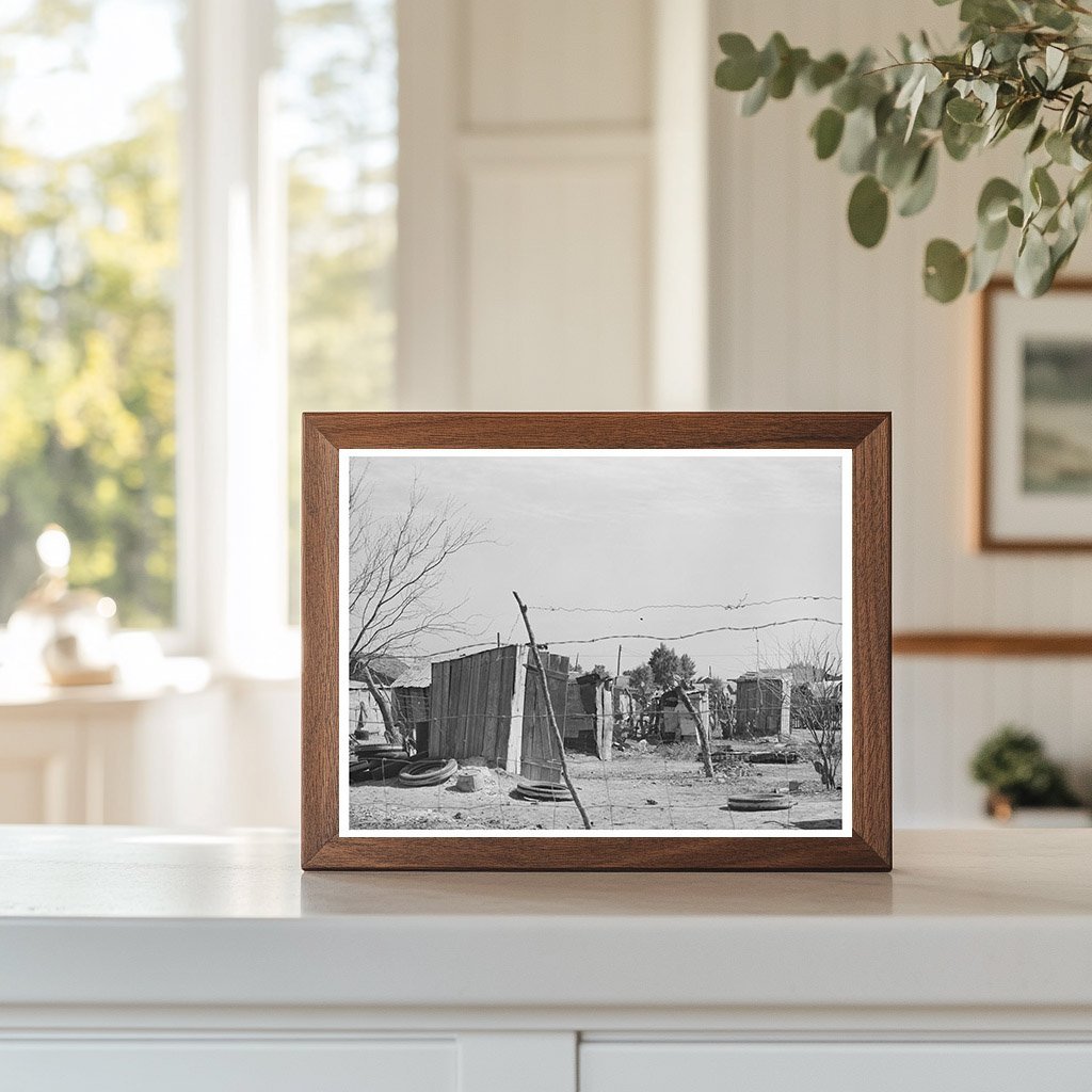 Backyard Privies of Mexican Residents Crystal City 1939 - Available at KNOWOL