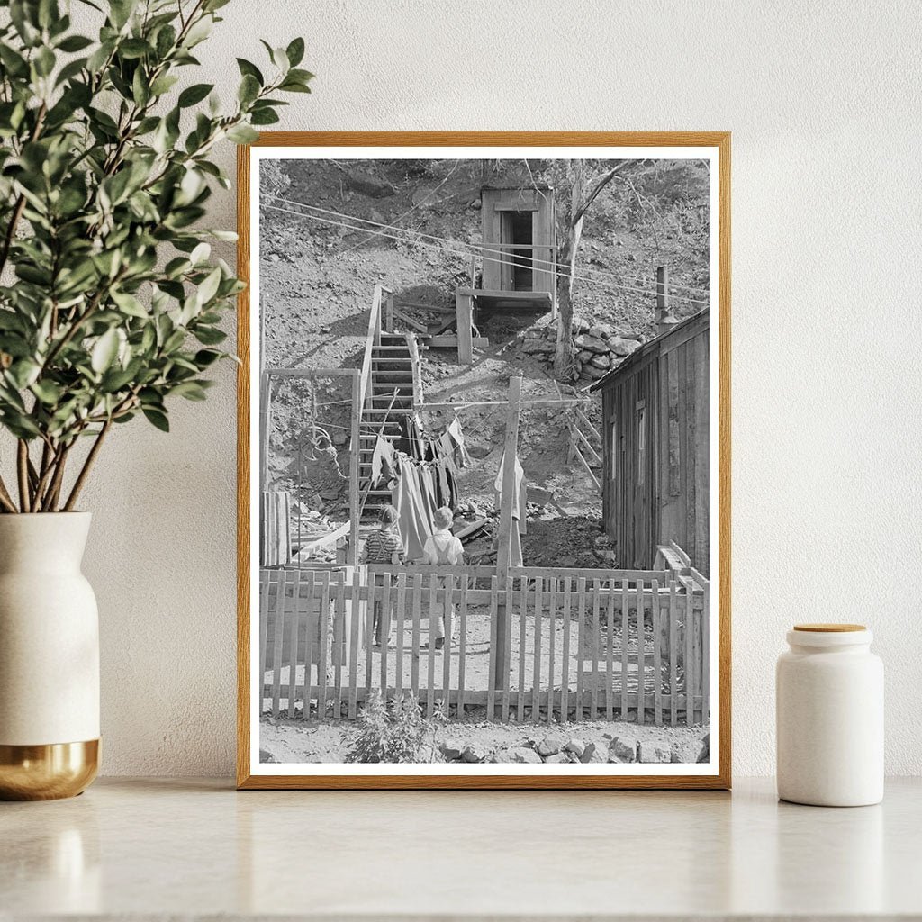 Backyard Privy in Mogollon New Mexico May 1940 - Available at KNOWOL