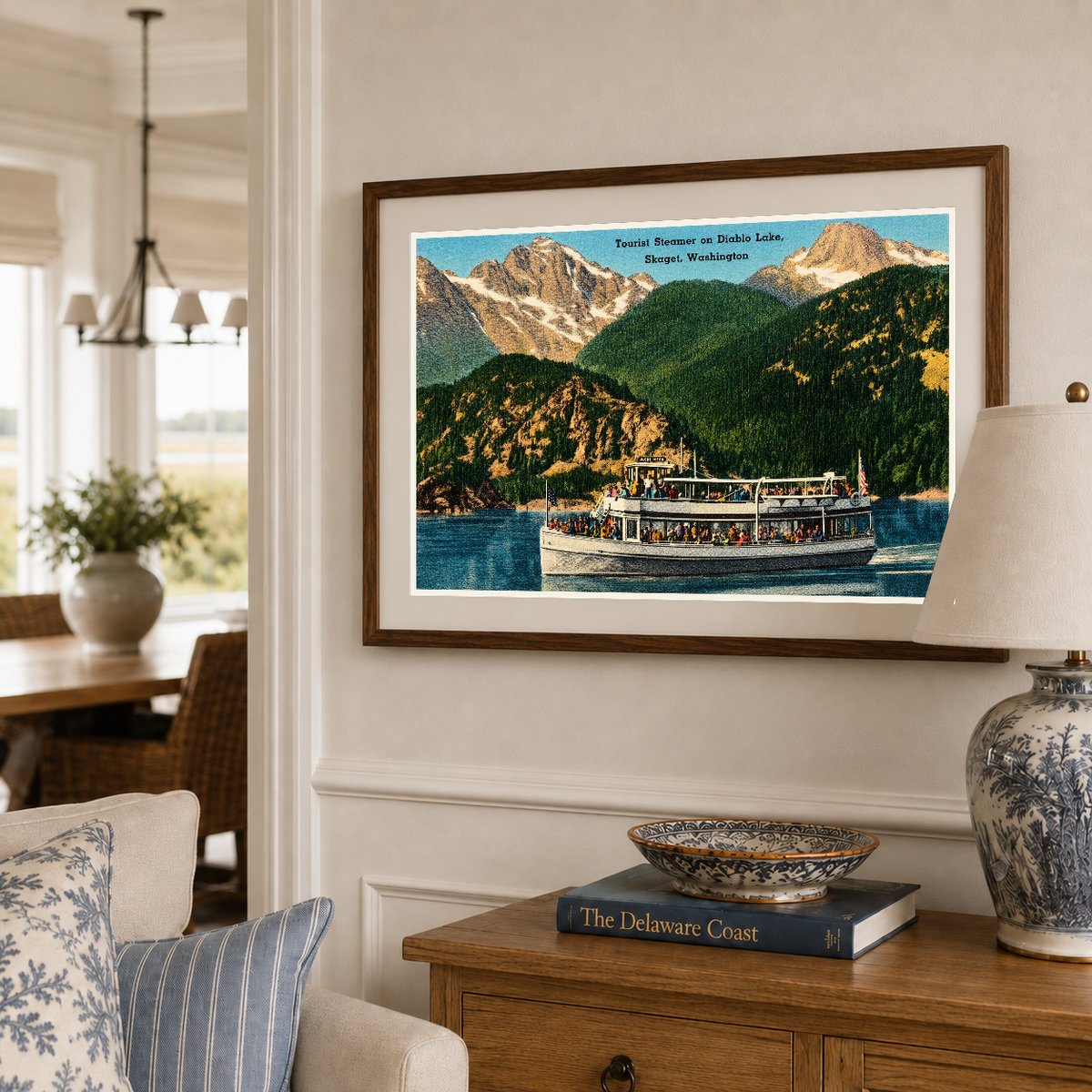 Diablo Lake, WA: Tourist steamer on Diablo Lake, Skaget