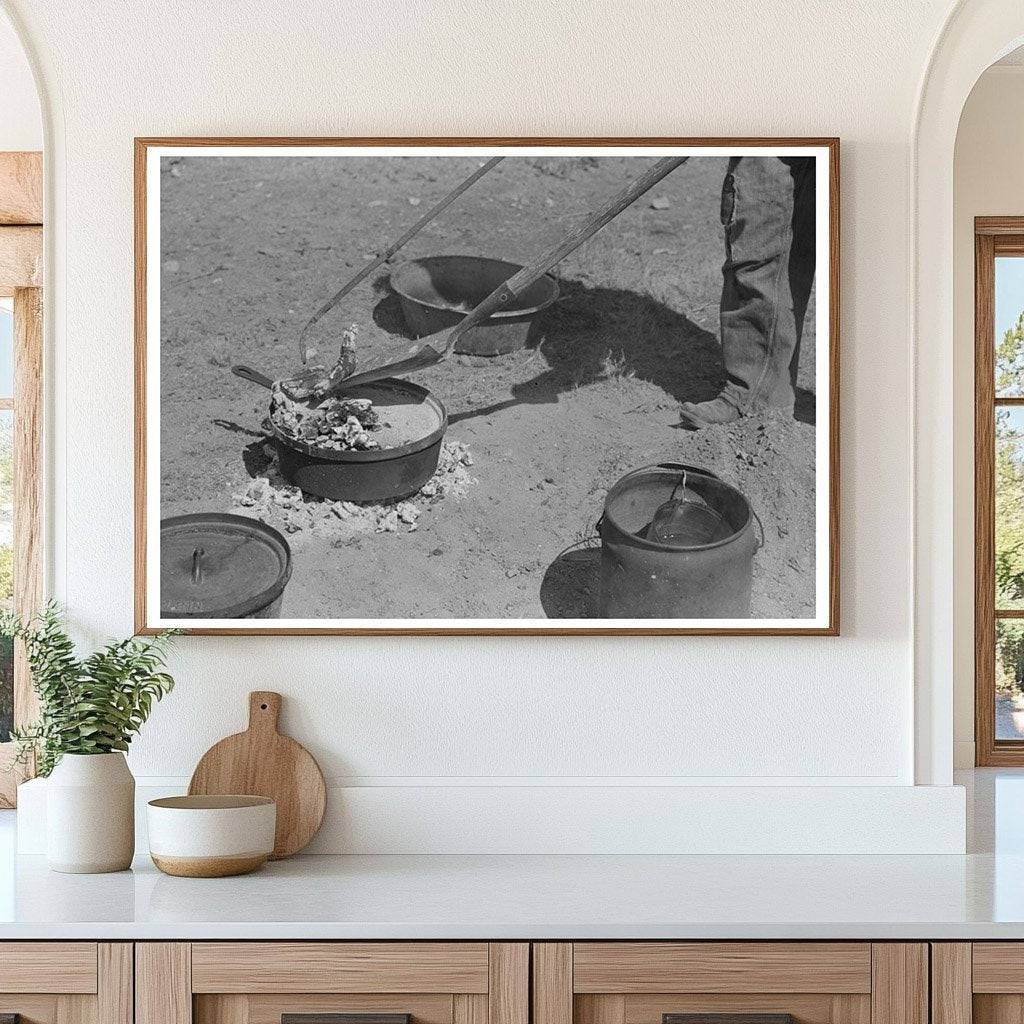 Baking Bread with Dutch Oven at Walking X Ranch 1939 - Available at KNOWOL