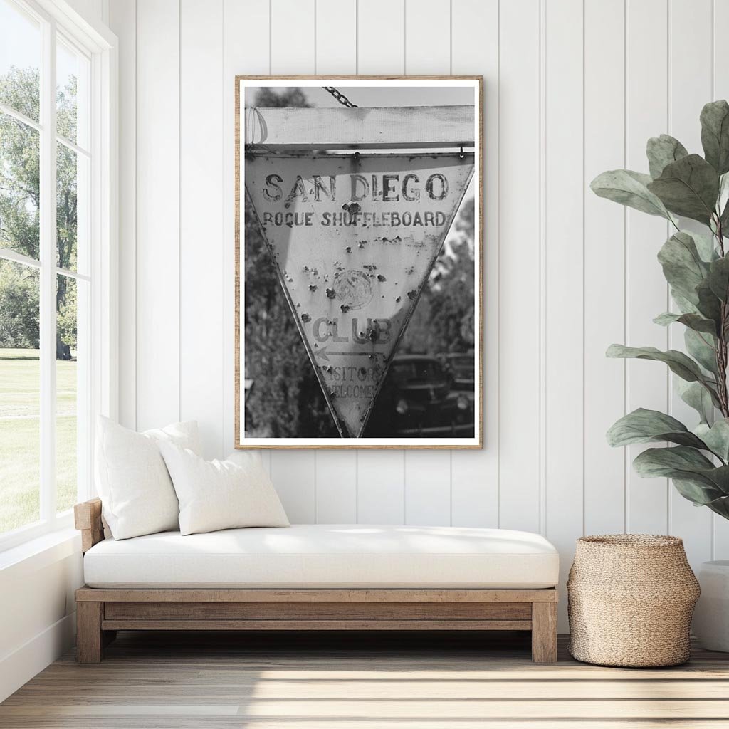 Balboa Park Sign San Diego June 1941 Vintage Photo - Available at KNOWOL