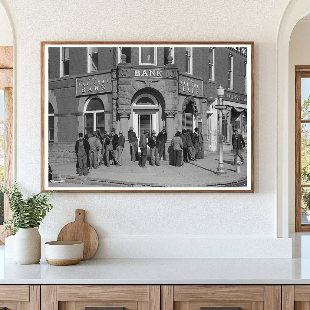 Bank Corner Eufaula Oklahoma February 1940 - Available at KNOWOL