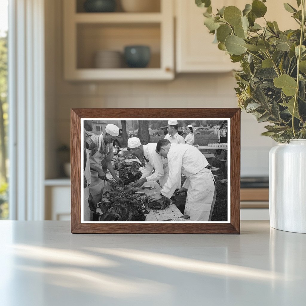 Barbecue Sandwich Preparation in Ridgway Colorado 1940 - Available at KNOWOL