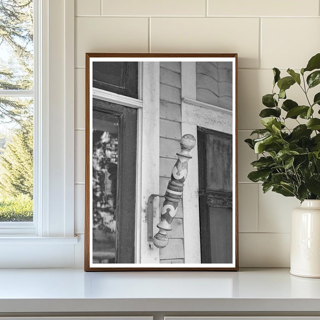 Barber Pole in Big Falls Minnesota August 1937 - Available at KNOWOL