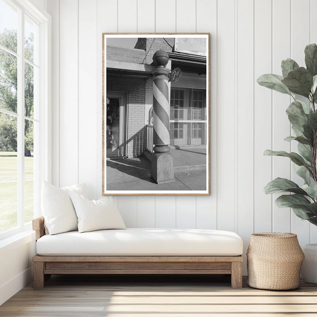 Barber Pole in Muskogee Oklahoma July 1939 - Available at KNOWOL