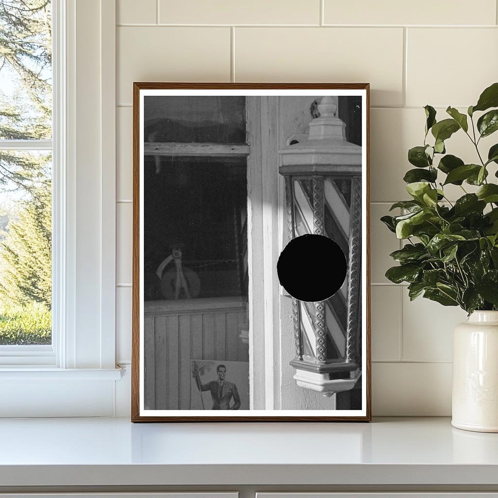 Barber Pole in Plentywood Montana 1937 - Available at KNOWOL