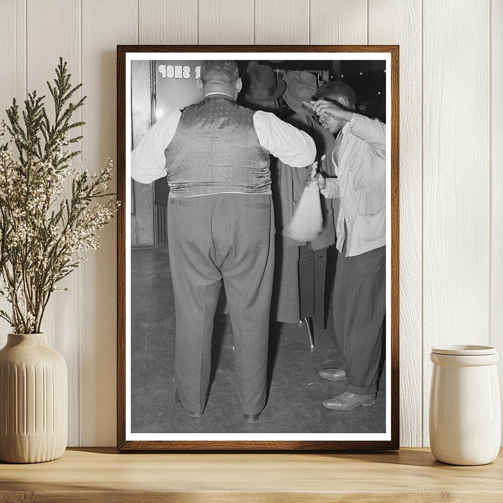 Barber Shop Scene Southside Chicago 1941 - Available at KNOWOL