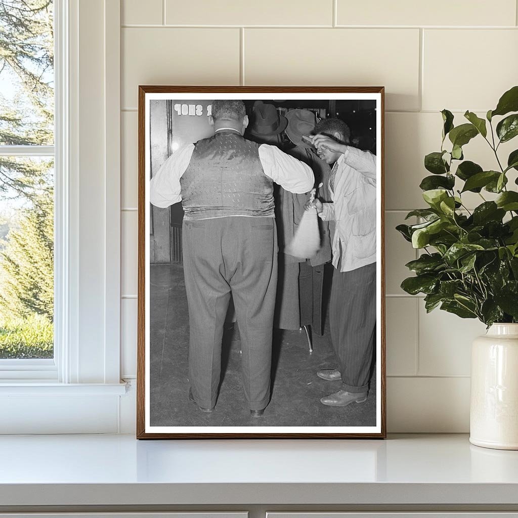 Barber Shop Scene Southside Chicago 1941 - Available at KNOWOL