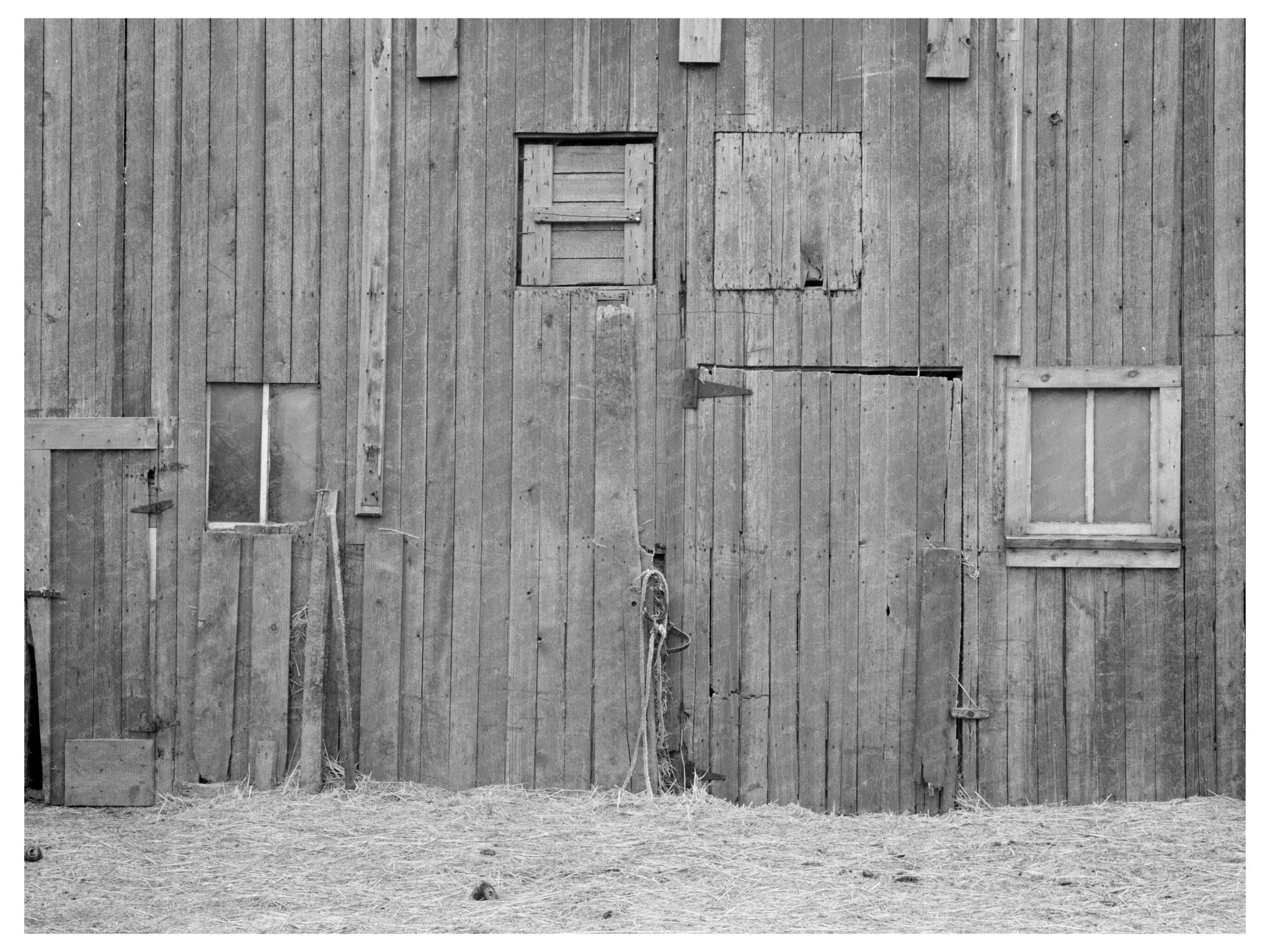 Barn Detail on Al Richards Property Wallingford Iowa 1936 - Available at KNOWOL