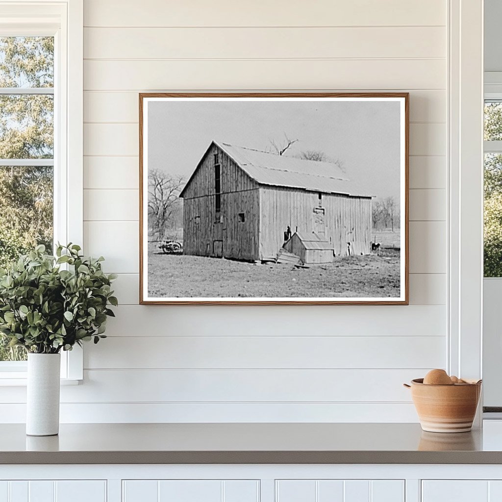 Barn on William Weltis Farm Boswell Indiana 1937 - Available at KNOWOL