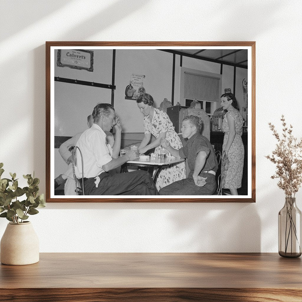 Barroom Scene in Pilottown Louisiana 1938 Vintage Photo - Available at KNOWOL