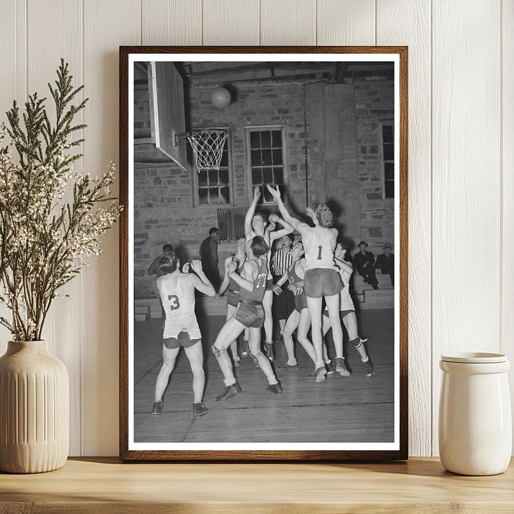 Basketball Game Eufaula McIntosh County Oklahoma 1940 - Available at KNOWOL