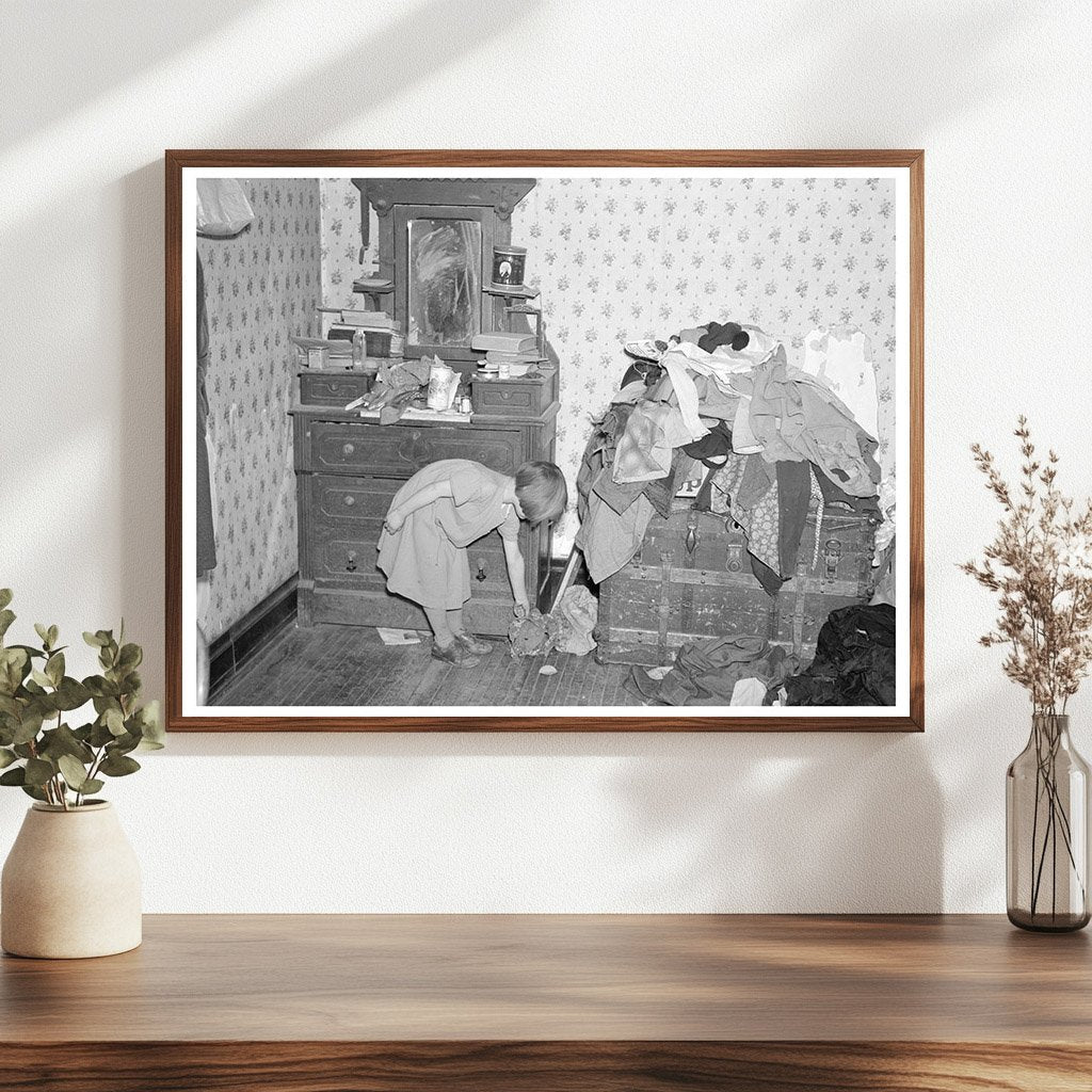 Bedroom Corner Illustrating Poverty in Iowa December 1936 - Available at KNOWOL